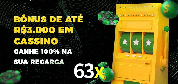 63x melhor bônus de depósito
